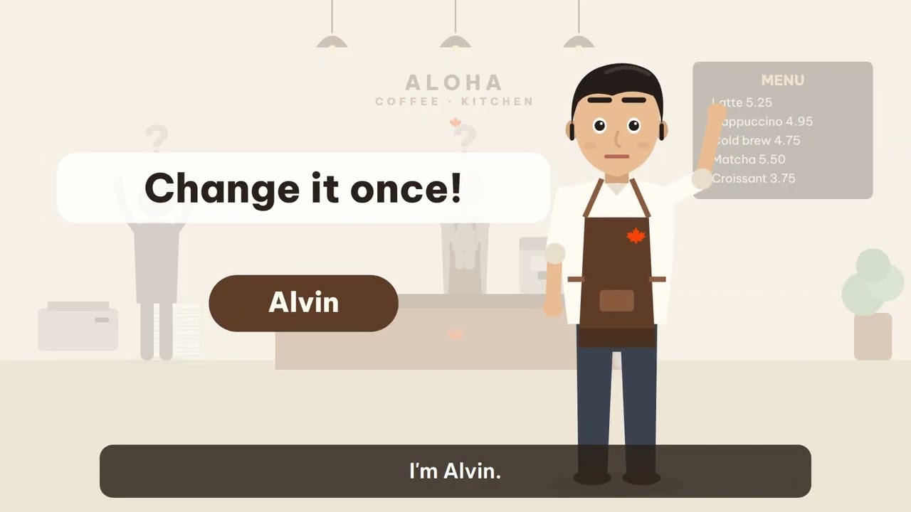 Title card: change it once